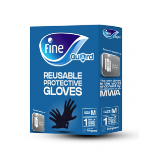 Fine Guard Reusable Protective Gloves Medium Size