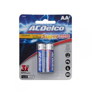 AC Delco Alkaline AA-2 Batteries 2 PCS