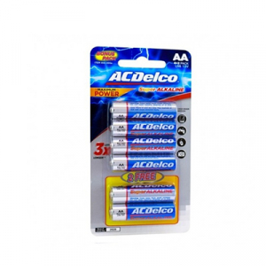 AC Delco Alkaline AA-6 prom Batteries 4+2 PCS Free