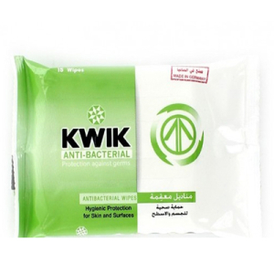 KWIK Care Antibacterial S. Wipes 15