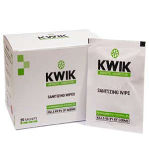 KWIK Sanitizing Wipes 20 Sachet