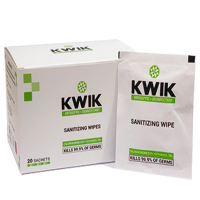 KWIK Sanitizing Wipes 20 Sachet