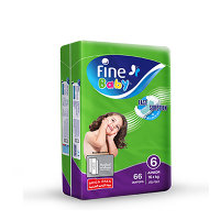 Fine Baby Diapers  - Mega Pack-Junior 16kg 66 Diapers